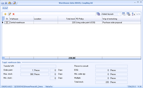 Screenshot Inventory Management